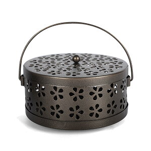 【送料無料】DreaModes 蚊取り線香ホルダー 蚊遣り 蚊取り線香入れ スチール製 蚊取り線香立て 香取線香 ホルダー 蚊遣器 吊り下げ 防火 屋外 室内 庭仕事 アウトドアにも適用 持ち運び便利 蚊