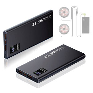 yz10000mAh 󒲍ƕ obe[ t@tƕp p[oN USBd QC3.0 X}z[d 5V/3Ao MǑ΍ P[uΉ oC dMxXg