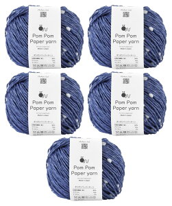 yzE[ knitworm ю 5ʃZbg Knitworm Pom Pom Paper yarn ||y[p[[  30g(51m) FF106.u[×zCg