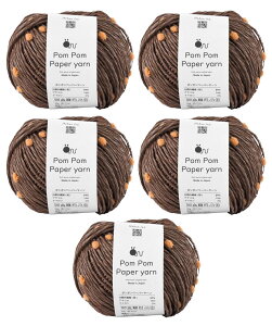 yzE[ knitworm ю 5ʃZbg Knitworm Pom Pom Paper yarn ||y[p[[  30g(51m) FF107.uE×IW