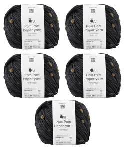 yzE[ knitworm ю 5ʃZbg Knitworm Pom Pom Paper yarn ||y[p[[  30g(51m) FF108.ubN×x[W