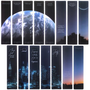 【送料無料】GeeRic 12個 セット マグネット式 しおり マグネット付きブックマーク 磁石付きしおり おしゃれ 読書・学習用 色:PVC15個 セット