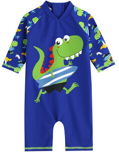 yz[Vaenait Baby] 0-24 OJbg UVJbg bVK[h xr[ q c Aj}LN^[ ԕ  s[X  Gu Baby Swimsuit FFBaby Surfing DinoATCYFS