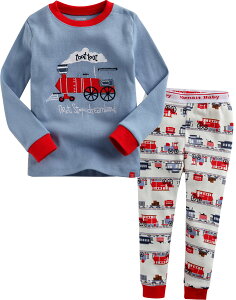 yz[Vaenait Baby] 12-12 LbY q xr[ LN^[  100% [EFA  pW} QԒ ㉺Zbg Cotton sleepwear FFA01-Toot Toot TrainATCYF100