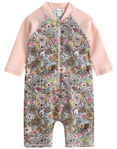yz[Vaenait Baby] 0-24 OJbg bVK[h x[r[ q  s[X  Baby Swimsuit FFA01-Baby FloralATCYFXL