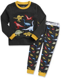 yz[Vaenait Baby] 6-7 LbY q xr[ LN^[  100% [EFA  pW} QԒ ㉺Zbg Cotton sleepwear FFDinosour ChacoalATCYF100