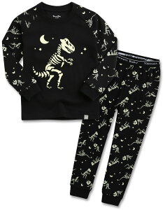 yz[Vaenait Baby] 6-7 LbY q xr[ LN^[  100% [EFA  pW} QԒ ㉺Zbg Cotton sleepwear FFDinosour BlackATCYF90