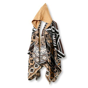 �y���������zLezalic �t�[�h�t�� �}���g �A�E�g�h�A �u�����P�b�g 135x150cm �|���`�� �P�[�v �X�g�[�� �Ђ��|�� �I���e�K ���j�Z�b�N�X ���[���E�F�A ���i���ɂ� �h�� �F�F�J�[�L�A�T�C�Y�F135x15