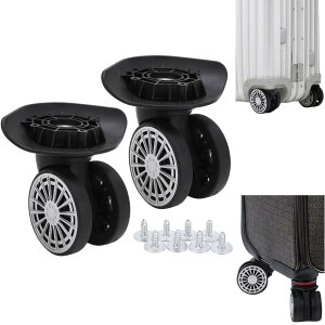 �y���������z�X�[�c�P�[�X�����p�L���X�^�[ A60 2�Z�b�g �؂�ւ���C�p �É� �X�[�c�P�[�X �L���X�^�[ �����p�z�C�[�� ��d���[���[ 360�x��] �L�����[�o�b�O �ԗ� ���� �S�� �C�����i sui