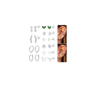 �y���������zJstyle 10�y�A �s�A�X �Z�b�g ���f�B�[�X �S�[���h �V���o�[ �X�^�b�h�s�A�X �t�[�v �����O ������ ���� �g�ݍ��킹 �W���R�j�A �A�����M�[�Ή� �X�e�����X � ���� �W���G���[ 