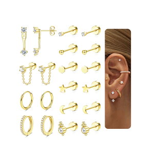 �y���������zJstyle 10�y�A �s�A�X ���f�B�[�X �l�C �Z�b�g �V���o�[ �S�[���h �X�^�b�h�s�A�X �t�[�v �����O ������ �X�e�����X ���� �W���R�j�A �A�����M�[�Ή� � ���� �W���G���[ �F�F�S