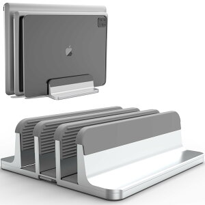 �y���������z�m�[�gPC�X�^���h �c�u�� 3��p �������\ �A���~������ Geecol Vertical Laptop Double Stand for MacBook Pro Air Mini Clamshell Mode & All Notepc�Ή� �N�����V�F�����[�h���m�[�g�p�\�R���S�ʑΉ� 