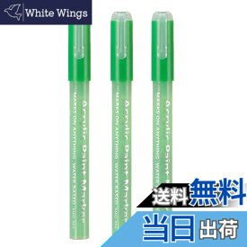 【送料無料】TOMSING アクリルマーカーペン アクリル絵の具 水性ペン ペイントマーカー カラーペン 細字 耐水性 プラ板、布、かばん、セラミック、石、陶器、木材用 ハンドメイド 色：3本 ミントグリーン