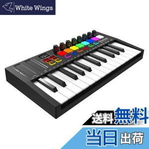 �y���������zOYAYO MIDI�L�[�{�[�h 25�� �[�d�� �x���V�e�B�Ή� MIDI�R���g���[���[ 8�o�b�N���C�g�t���h�����p�b�h 8�m�u OLED�f�B�X�v���C���� DAW�A�g�Ή� ���y����pMIDI�R���g���[���[ �F