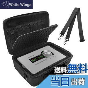 �y���������zMusiin �I�[�f�B�I�C���^�[�t�F�[�X�P�[�X ���j�o�[�T���I�[�f�B�I Apollo x4 Gen 2 Essentials�Ή� �X�g���b�v�t�� UA Apollo x4 Heritage Edition ����ی� �F�F�u���b�N�A�T�C�Y�FCompact
