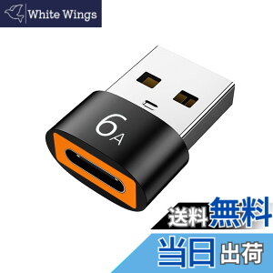�y���������zAkkerds USB Type-C �ϊ��A�_�v�^ 6A�g�ѓd�b�A�_�v�^ USB �^�C�vC �i���X�j To USB 2.0�i�I�X�j �ϊ��i�u���b�N1���j