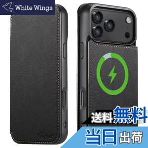 �y���������zJCGOOD �蒠�^ �P�[�X for iPhone17/17pro/17promax/17air MagSafe�Ή� ���g���� ��phone �P�[�X �}�O�Z�[�t ���C�����X�[�d�Ή� �J�[�h���[ �A�C�t�H�� �P�[�X �蒠 �X�^���h�@�\ ���z�^ �J�[�h
