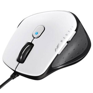 �y���������z�o�b�t�@���[ �L�� BlueLED 5�{�^�� �l�I�t�B�b�g�}�E�X �F�F�z���C�g�A�T�C�Y�FS