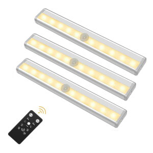 �y���������zBigFox LED���C�g �X�����^�C�v �L�b�`�����C�g �d�r�� 19cm �����R���t�� 10�i�K�����\ �^�C�}�[�@�\ ���Εt�� �H���s�v �I���Ɩ� �N���[�b�g/�L��/���ւȂǂɊȒP�ݒu �ȃG�l 3