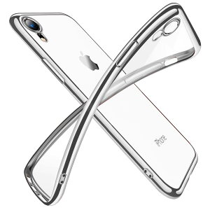 �y���������ziPhone XR �P�[�X �N���A ���� tpu �V���R�� ���b�L���H �X���� ���^ 6.1�C���` �X�}�z�P�[�X �ϏՌ� ���ϖh�~ ��̌^ �l�C �g�уJ�o�[ �u���b�N �F�F�V���o�[�A�T�C�Y�FiPhone XR