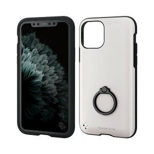 �y���������z�G���R�� iPhone8 �P�[�X �J�o�[ �Ռ��z�� �y �������̏Ռ�����{�̂���� �z TOUGH SLIM �����O�t�� �Ռ��z�� �t�B�����t iPhone7 �Ή� �z���C�g PM-A17MTSRWH �F�F�z���C�g�A�T�C�Y�F1)�P