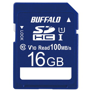 �y���������z�o�b�t�@���[ SD�J�[�h UHS-1 �X�s�[�h�N���X1 Video Speed Class10 100MB/s IPX7 Full HD�y���[�J�[1�N�ԁz RSDC-U11HA/N�V���[�Y �F�F�u���[�A�T�C�Y�F16GB