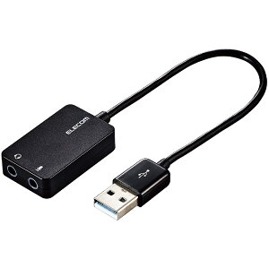 �y���������z�G���R�� USB�I�[�f�B�I�ϊ��A�_�v�^ ��3.5mm USB to �X�e���I�~�j�W���b�N 3�� 4�� �Ή� �m�C�Y���� �F�F�P�[�u��