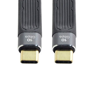 �y���������zchenyang USB C �V���[�g�t���b�g�P�[�u�� USB 2.0 Type C �f���A�� 90�x�p�x PD 65W �����[�d�f�[�^�����P�[�u�� 75MM �F�F�u���b�N