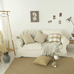 �y���������zYunJeude �N�b�V�����J�o�[ 45×45cm �i�q�� ���� ���� �_�炩�� �k�� ���킢�� ������� �`�F�b�N�� �􉽊w�͗l �������J�o�[ �\�t�@�w���� ���z�c�J�o�[ 4���Z�b�g �F�F�J�[�L�A