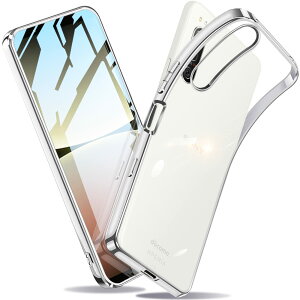 �y���������zXperia �P�[�X �N���A �Ռ��z�� ���^ TPU �y�� �Ռ��z�� �X�}�z�P�[�X �J�o�[ �X�g���b�v�z�[���t�� �S�ʂ̕ی� �F�F�V���o�[�A�T�C�Y�FXperia 5 IV