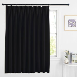 �y���������zNICETOWN �J�[�e�� �Ռ� 1�� �f�M �h�� �ȃG�l ��g�[�̌����A�b�v �h�� �J�t�F�[�J�[�e�� �o�� ���� ���� �Q�� �c���� �i���X 2���Z�b�g �F�F�u���b�N�A�T�C�Y�F��220 cm x ��100 cm (2