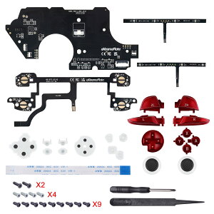 �y���������zLED�t���R���g���[���[�ł͂Ȃ�-eXtremeRate nintendo switch pro�R���g���[���[�ɑΉ��p�}���`�J���[�����T���X�e�B�b�ND-pad ABXY ZR ZL LR�L�[�i���F�jDTFS LED�g�ݗ��ăL�b�gV2-9�F�̃��[�h6