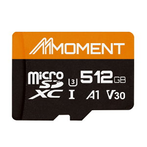 �y���������zMMOMENT A1V30 / A2V30 / Lite/PRO MicroSDXC�J�[�h �F�FOrange High Speed - A1, U3, V30�A�T�C�Y�F512GB