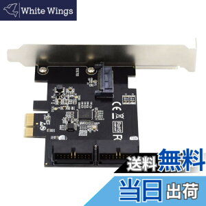 �y���������zCablecc USB 3.0 �t�����g�p�l���w�b�_�[ 5Gbps 19�s�� 20�s�� - PCI-E 1X Express Card VL805�A�_�v�^�[�B