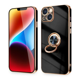 �y���������ziPhone 16e �P�[�X �����O�t�� �ϏՌ� �A�C�t�H��16e �����O �J�o�[ 360°��] �X�^���h�@�\ TPU �ԍڃz���_�[�Ή� 6.1�C���` �����Y�ی� �X�g���b�v�z�[���t�� �F�F�u���b�N�A�T�C�Y