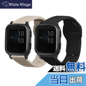 �y���������zkwmobile 2x �����o���h Garmin Venu Sq Music/Sq�Ή� �x���g - �V���R���o���h �\�t�g TPU �ϋv�� ���F/�O���[ �F�F���F�}�b�g / �x�[�W���A�T�C�Y�FL