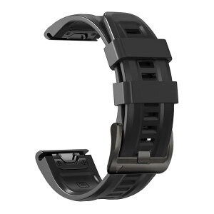 �y���������z[YOCAHU] QuickFit 22 mm �o���h �����p for Garmin Fenix 8 47mm / epix Pro 47mm, Fenix 7 Pro Solar/Approach S70 47 mm/Forerunner 965 �Ή� �X�g���b�v �V���R�� �x���g �_�炩�� �h���� �K�[�~�� �p �����o���h