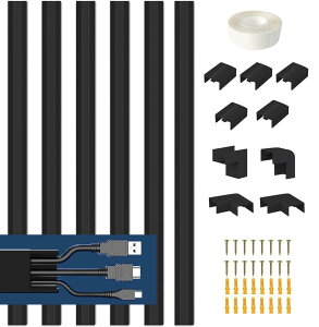 �y���������z�z���J�o�[ ���[�� �z���B���J�o�[ �R�[�h�v���e�N�^�[ �P�[�u���J�o�[ ���[�� �d���P�[�u���J�o�[ �P�[ �C���X�g�[�����ȒP �F�F�u���b�N�C6�{�Z�b�g�A�T�C�Y�F40*2.4*1.4cm