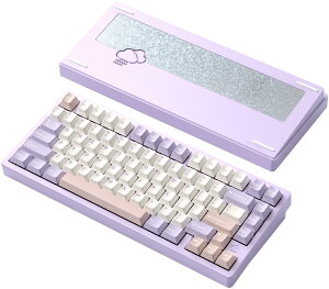 �y���������z�yWOBKEY Rainy75�L�[�{�[�h�z�J���̂悤�ȑŌ��� ���J�j�J���L�[�{�[�h 3WAY�ڑ� OS�݊��� �z�b�g�X���b�v��VIA�̑Ή� �J�X�^�}�C�Y�� �K�X�P�b�g�f�U�C�� �A���~�j�E���f�ގg�p RGB