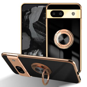 �y���������zLuFiYa �P�[�X �����O�t�� �J�o�[ TPU�f�� �X�^���h�@ �X�}�z�P�[�X �y�� �ϏՌ� ���� �C�菝�h�~ �����h�~ �ԍڃz���_�[ 360°��] �P�[�X �F�F�u���b�N�A�T�C�Y�FGoogle pixel 8A