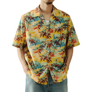 �y���������z[CHANGE WELL] �����Y 2024 SS �t�@�b�V���� �ĕ� �y�n���C�A���X�^�C�� �v�����g�z �J�W���A�� ���� �J�� ���� ���V�̖ؕ� �A���n�V���c �F�F�I�����W�A�T�C�Y�F2XL