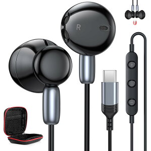 �y���������z�^�C�vc �C���z�� �L�� �Ή�iPhone 15 16 Pro Max Plus/iPad10 Air mini 6/Google Pixel 8a 7a 9/Samsung Galaxy/Xperia/Huawe/Xiaomi Redmi�Ȃ�USB-C�@�� �}�C�N�t�� type-c �C���z�� HiFi���� �N���A�ʘb �d�ቹ ��