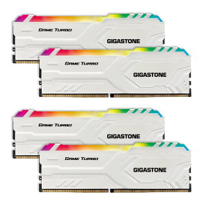 �y���������zPC Memory D4 Group D �F�FDDR4 3200MHz White RGB Game Turbo 8GBx4�� (32GB)