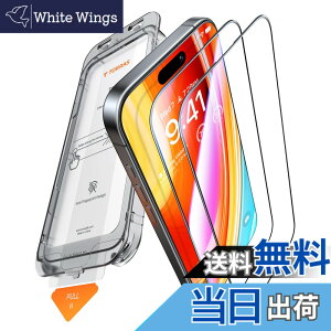 �y���������z�u���X�܂őS�ʕی�E�ČRMIL�K�i�vTORRAS iPhone 16 ProMax��p�K���X�t�B���� �h�w�� �T���T�� �����ɍ׉� 9H�z�� �F���q��ޗ� 2�� �K�C�h�g 6.9�C���` �A�C�t�H��16 Pro Max�p �ی�t�B