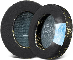 �y���������zSOULWIT ��p�W�F�� �p�b�h �C���[�p�b�h for Anker Soundcore Life Q30/Q35 �p �w�b�h�Z�b�g ���� �C���[�N�b�V���� ���K�ȃt�H�[�� �ւ� �C���[�J�b�v �⊴ ������ �F�F�u���b�N�S�[���h