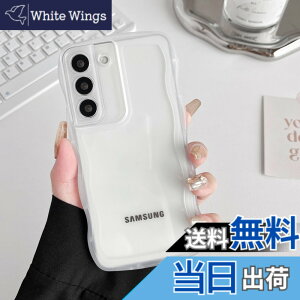 �y���������zZTOFERA Clear Wave Frame Case for Samsung �F�F�����A�T�C�Y�FSamsung S22�p
