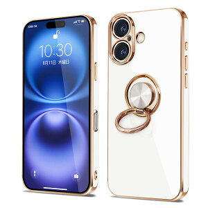 �y���������ziPhone 16e �P�[�X �����O�t�� �ϏՌ� �A�C�t�H��16e �����O �J�o�[ 360°��] �X�^���h�@�\ TPU �ԍڃz���_�[�Ή� 6.1�C���` �����Y�ی� �X�g���b�v�z�[���t�� �F�F�z���C�g�A�T�C�Y