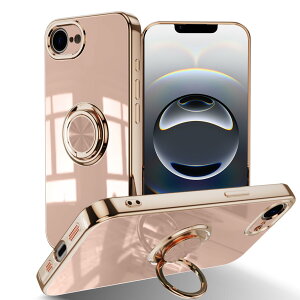 �y���������zLuFiYa �P�[�X �����O�t�� �J�o�[ TPU�f�� �X�^���h�@ �X�}�z�P�[�X �y�� �ϏՌ� ���� �C�菝�h�~ �����h�~ �ԍڃz���_�[ 360°��] �P�[�X �F�F�s���N�A�T�C�Y�FiPhone 16e/iPhone SE4