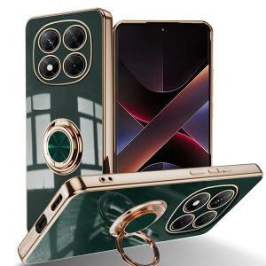 �y���������zLuFiYa �P�[�X �����O�t�� �J�o�[ TPU�f�� �X�^���h�@ �X�}�z�P�[�X �y�� �ϏՌ� ���� �C�菝�h�~ �����h�~ �ԍڃz���_�[ 360°��] �P�[�X �F�F�_�[�N�O���[���A�T�C�Y�FXiaomi POCO X7