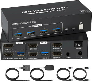 �y���������zHDMI USB �ؑ֊� 2�� SW222 �F�Fgrey